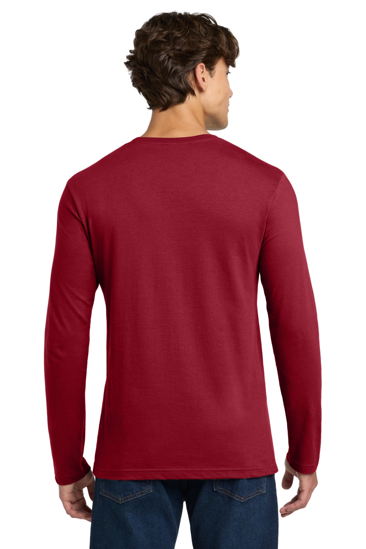 Gildan Softstyle Long Sleeve T-Shirt. 64400 - Cherry Red - back