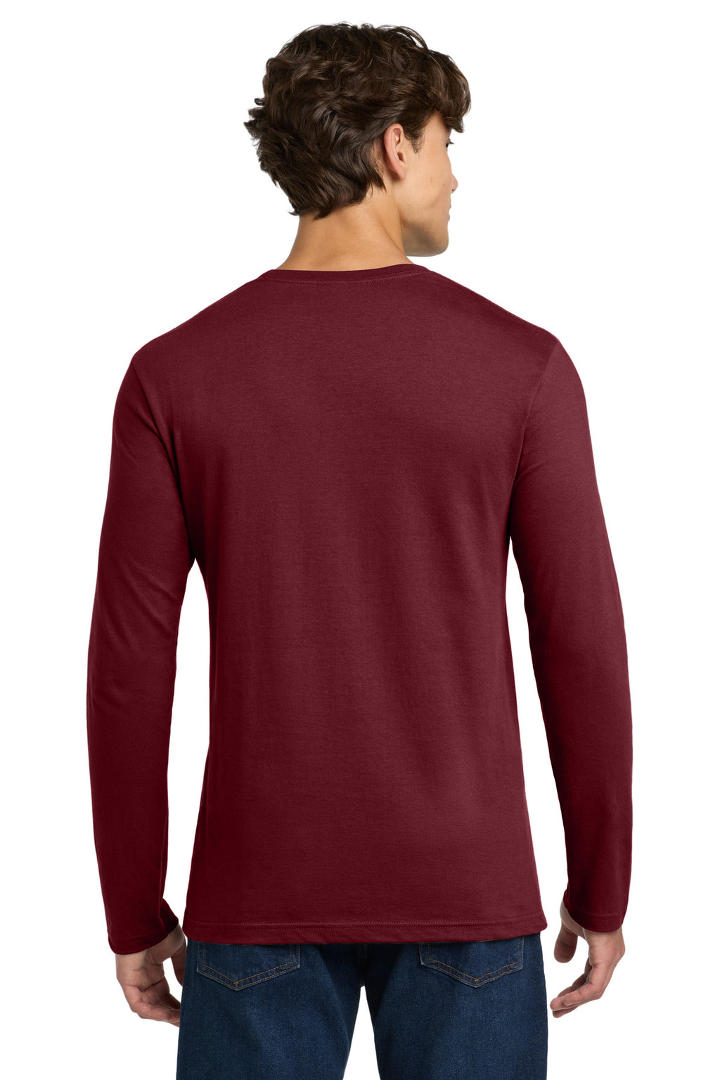 Gildan Softstyle Long Sleeve T-Shirt. 64400 - Garnet - back