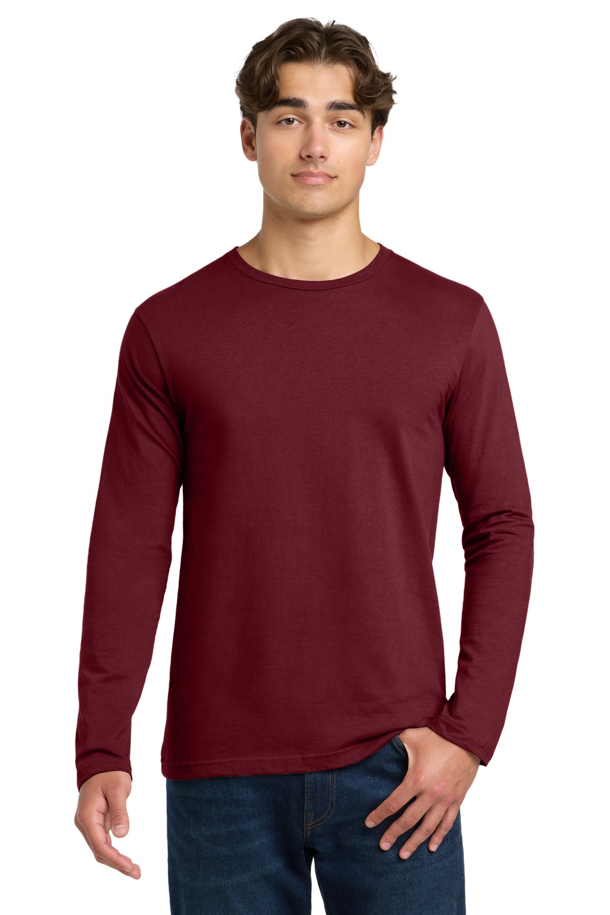 Gildan Softstyle Long Sleeve T-Shirt. 64400 - Garnet - front