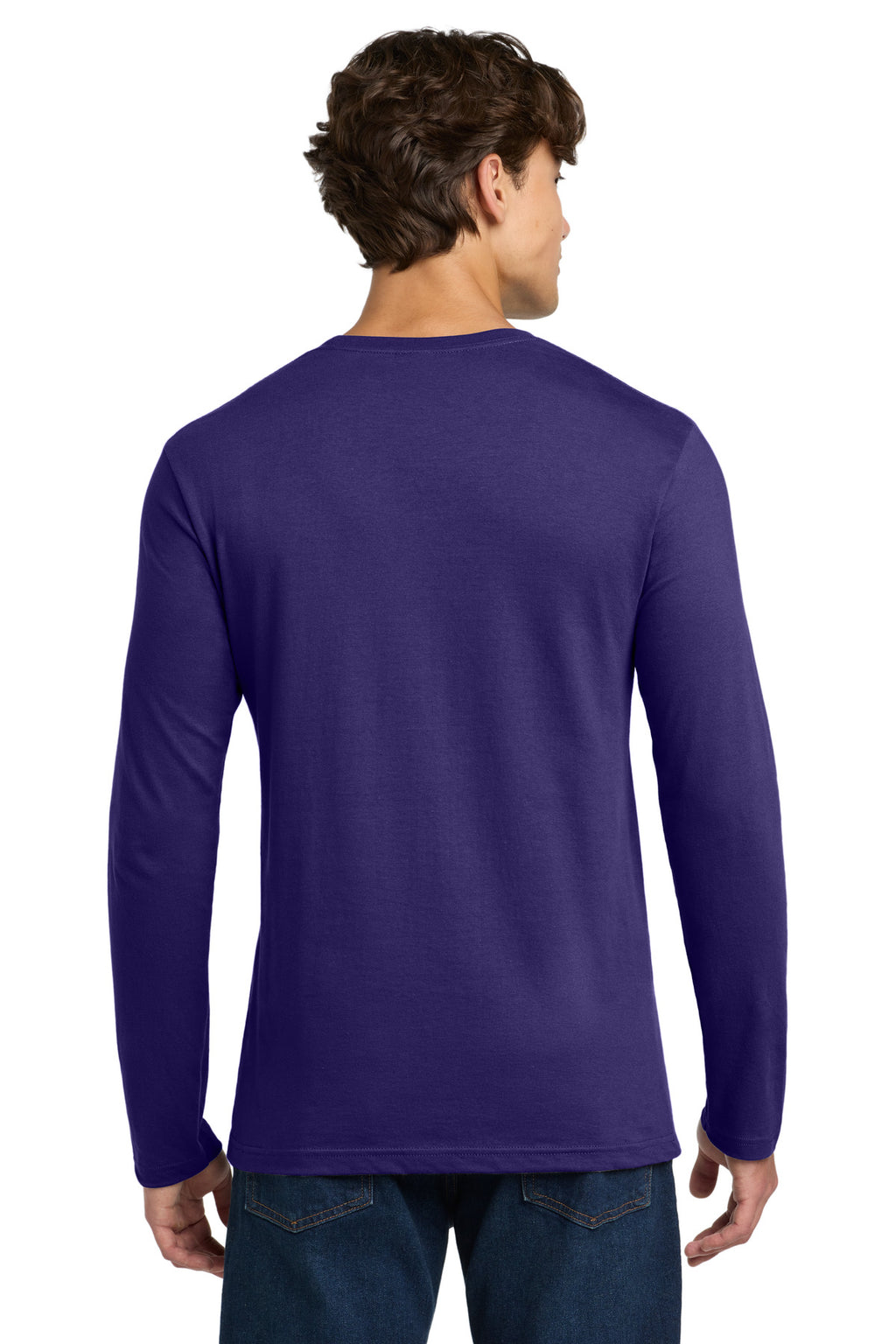 Gildan Softstyle Long Sleeve T-Shirt. 64400 - Purple - back