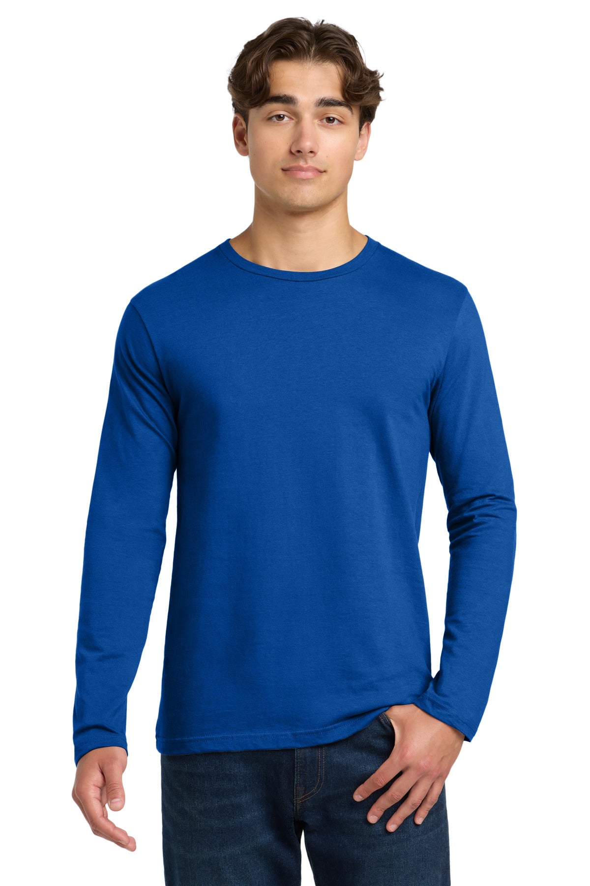 Gildan Softstyle Long Sleeve T-Shirt. 64400 - Royal - front