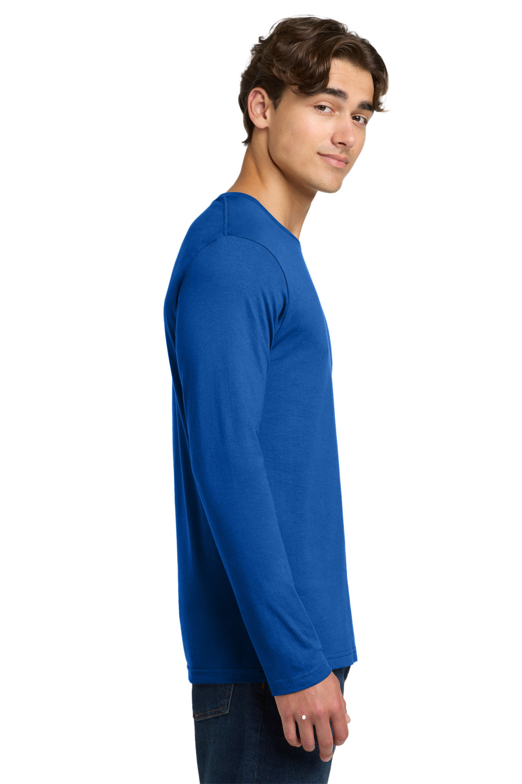 Gildan Softstyle Long Sleeve T-Shirt. 64400 - Royal - side