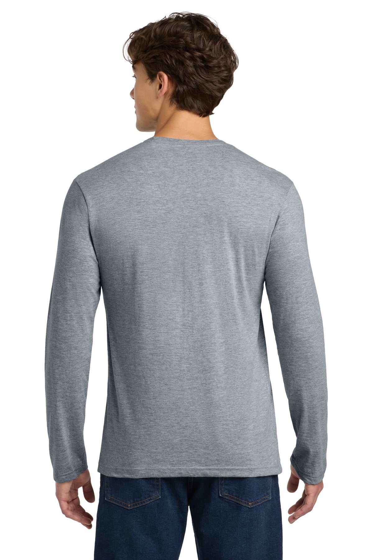 Gildan Softstyle Long Sleeve T-Shirt. 64400 - Sport Grey - back