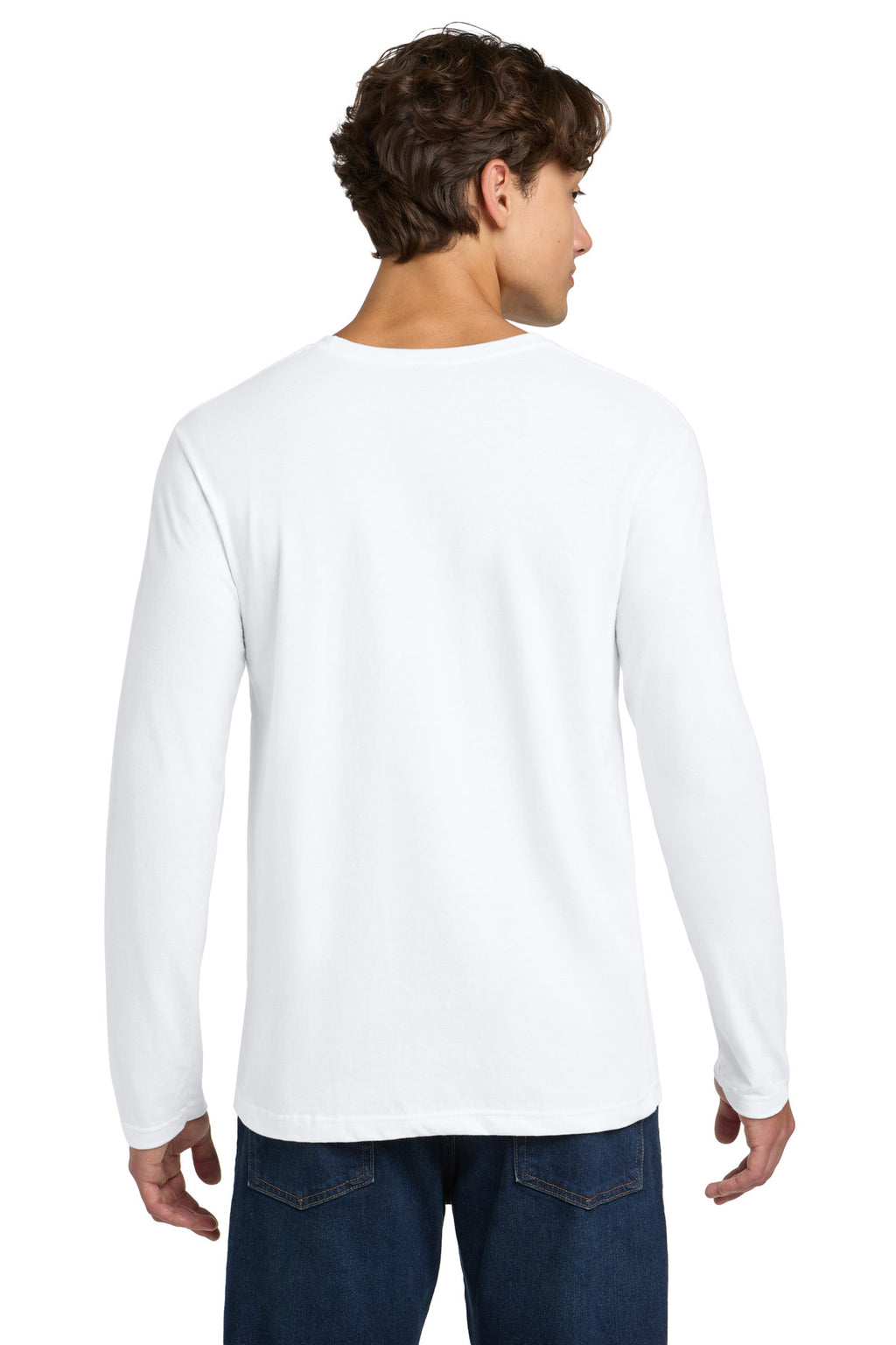 Gildan Softstyle Long Sleeve T-Shirt. 64400 - White - back