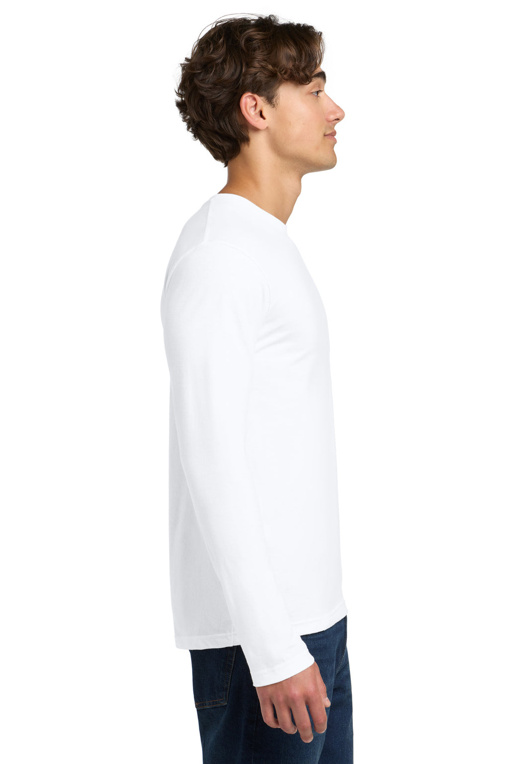 Gildan Softstyle Long Sleeve T-Shirt. 64400 - White - side
