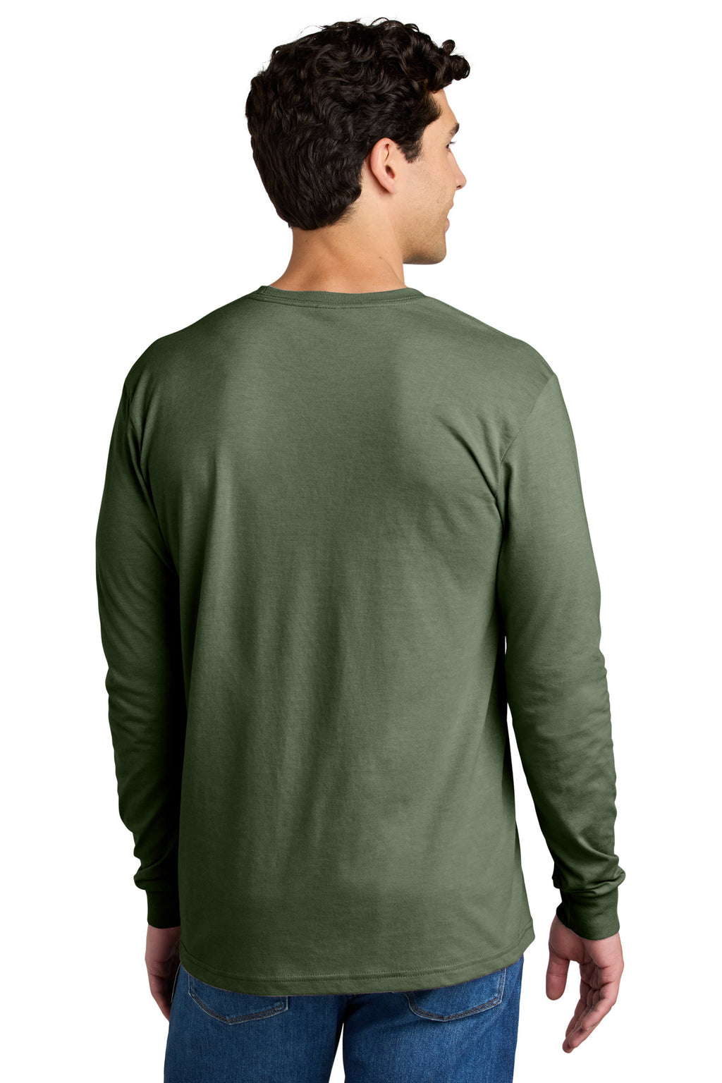 Gildan Softstyle CVC Long Sleeve Tee 64440CVC - Cactus - back