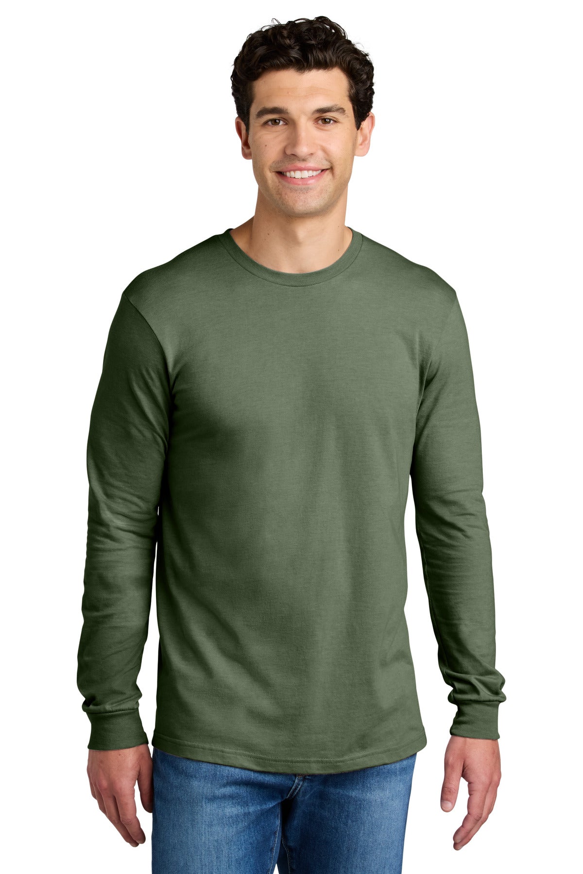 Gildan Softstyle CVC Long Sleeve Tee 64440CVC - Cactus - front