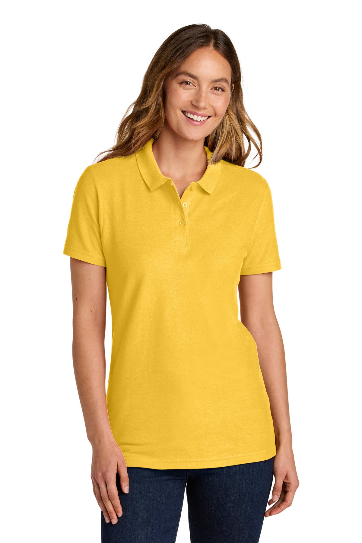 Gildan Softstyle Women's Pique Polo 64800L - Daisy - front