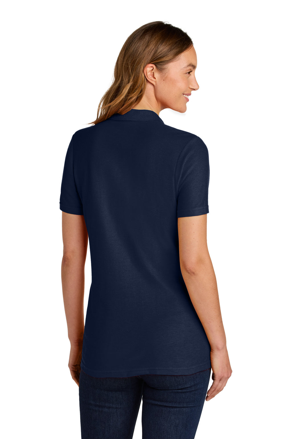 Gildan Softstyle Women's Pique Polo 64800L - Navy - side