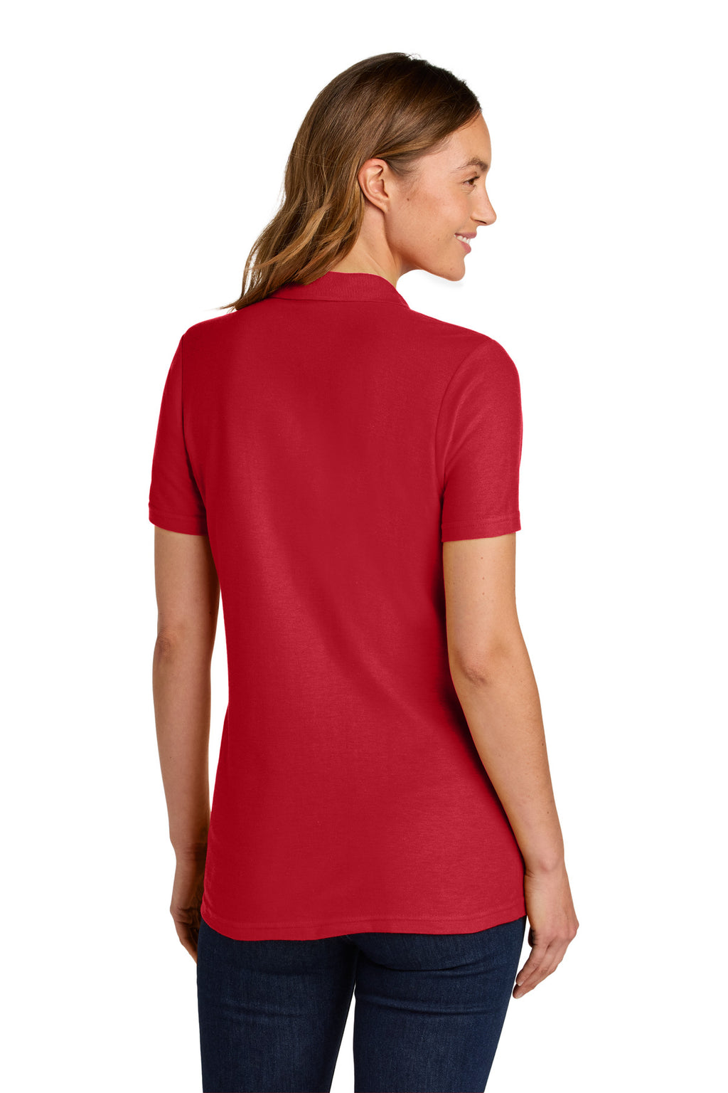 Gildan Softstyle Women's Pique Polo 64800L - Red - back