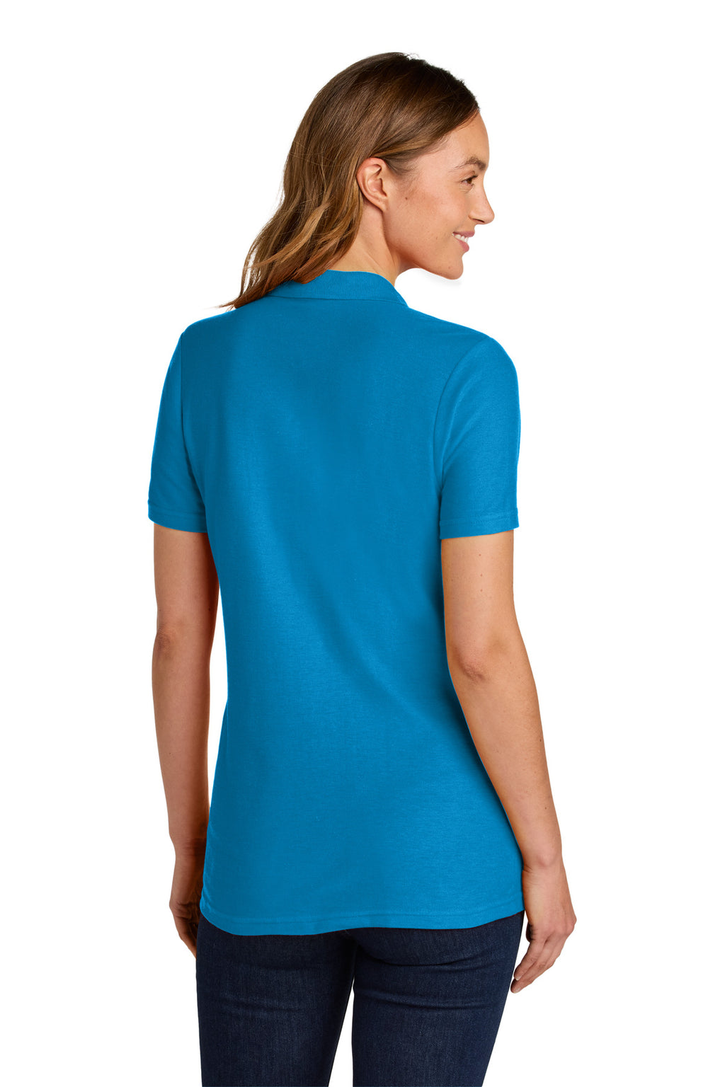 Gildan Softstyle Women's Pique Polo 64800L - Sapphire - side
