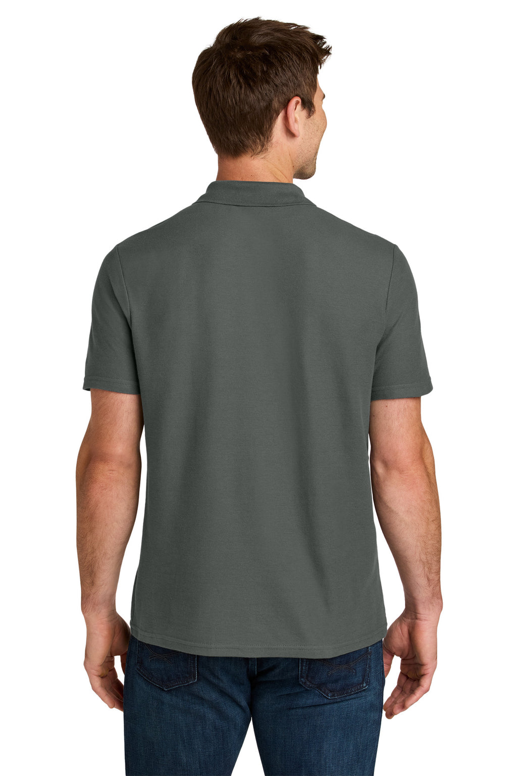 Gildan Softstyle Pique Polo 64800 - Charcoal - back