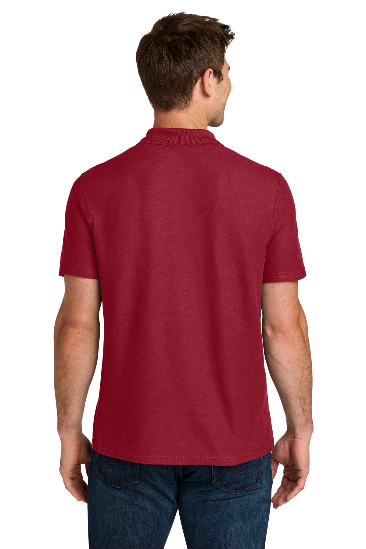 Gildan Softstyle Pique Polo 64800 - Cherry Red - back