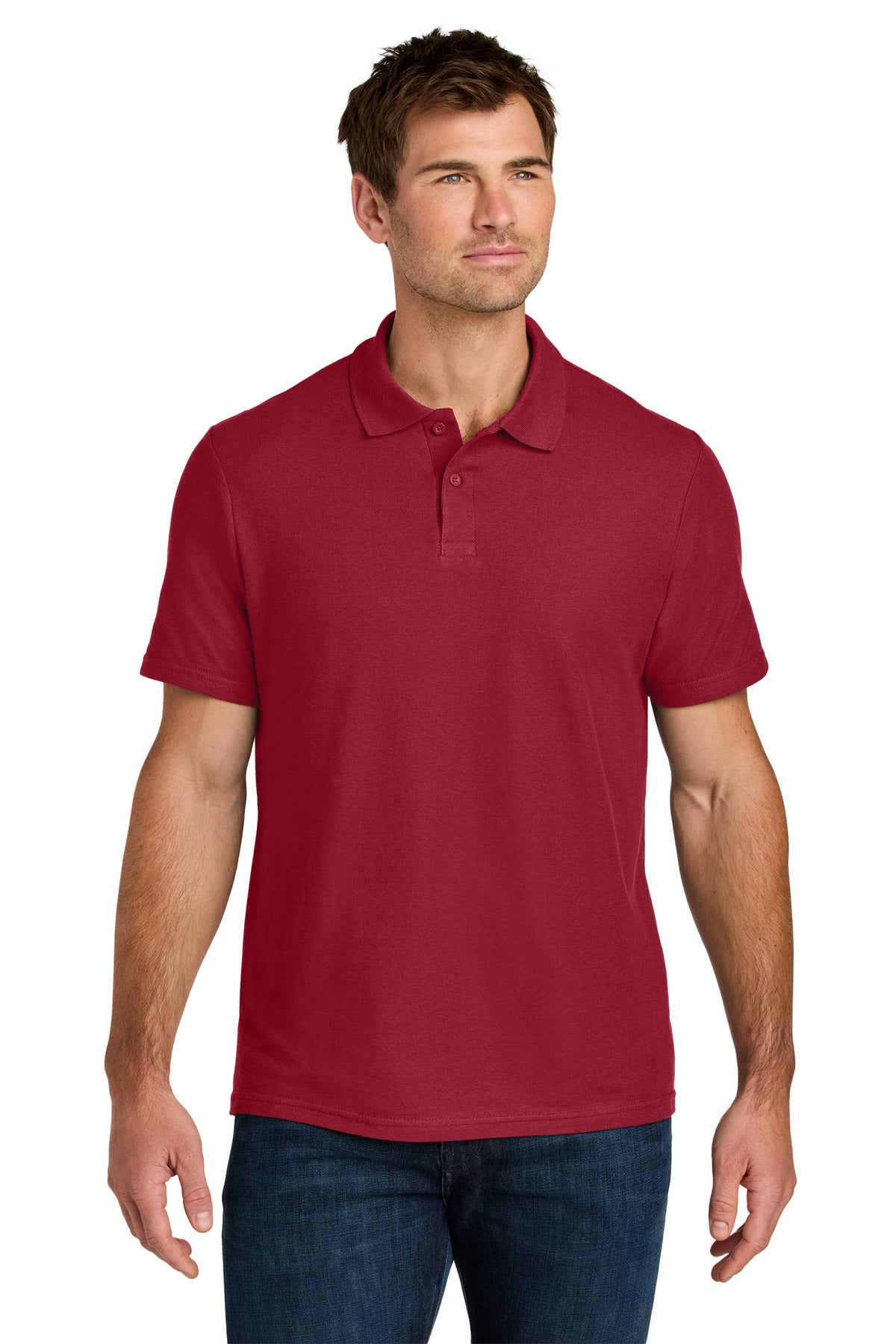 Gildan Softstyle Pique Polo 64800 - Cherry Red - front