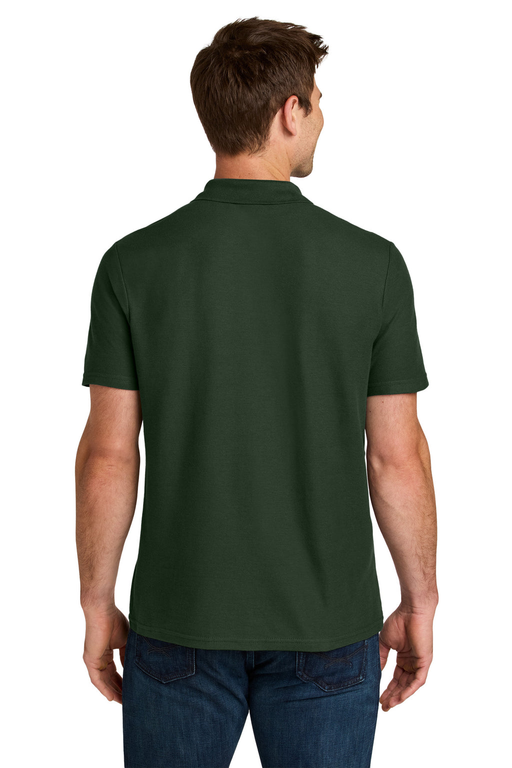Gildan Softstyle Pique Polo 64800 - Forest Green - back