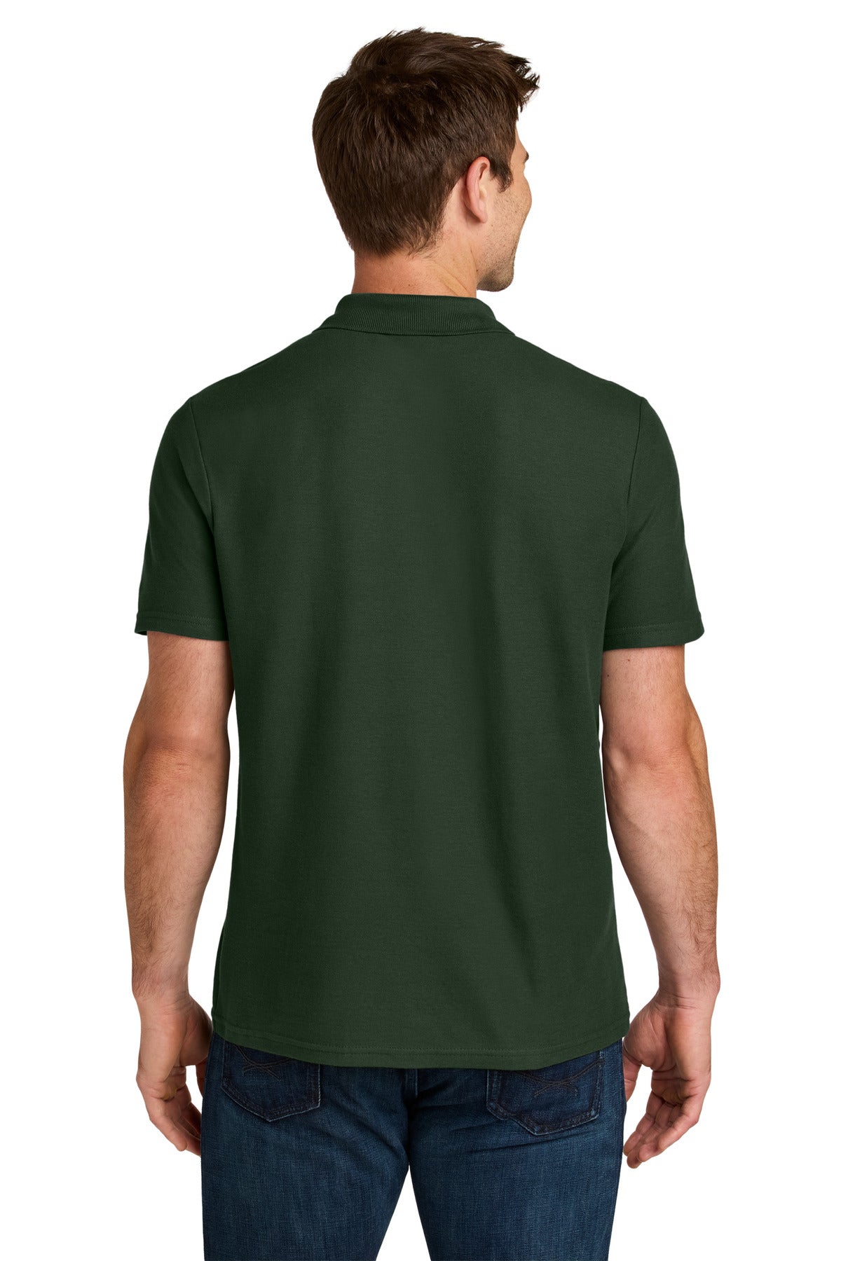 Gildan Softstyle Pique Polo 64800 - Forest Green - back