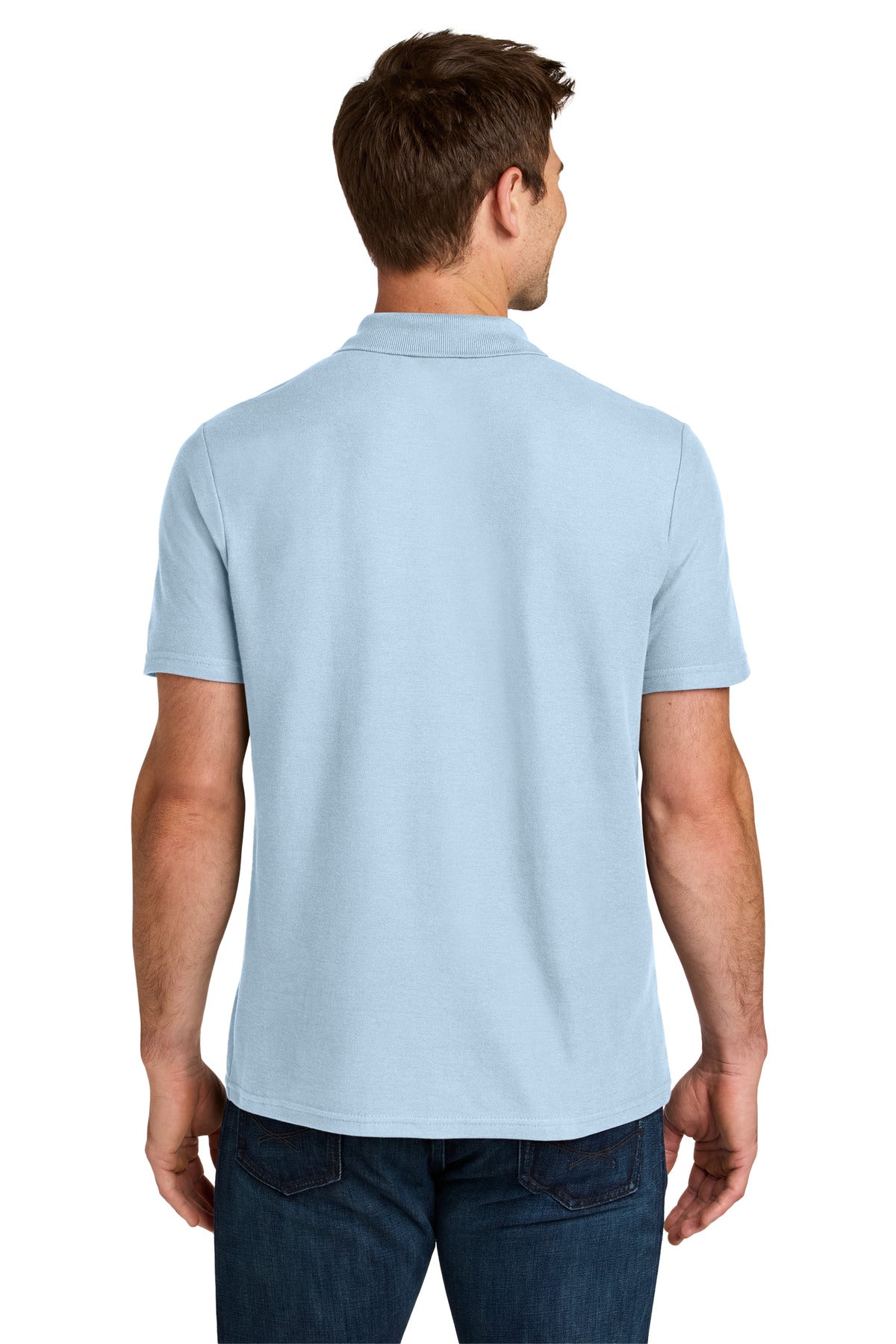 Gildan Softstyle Pique Polo 64800 - Light Blue - back