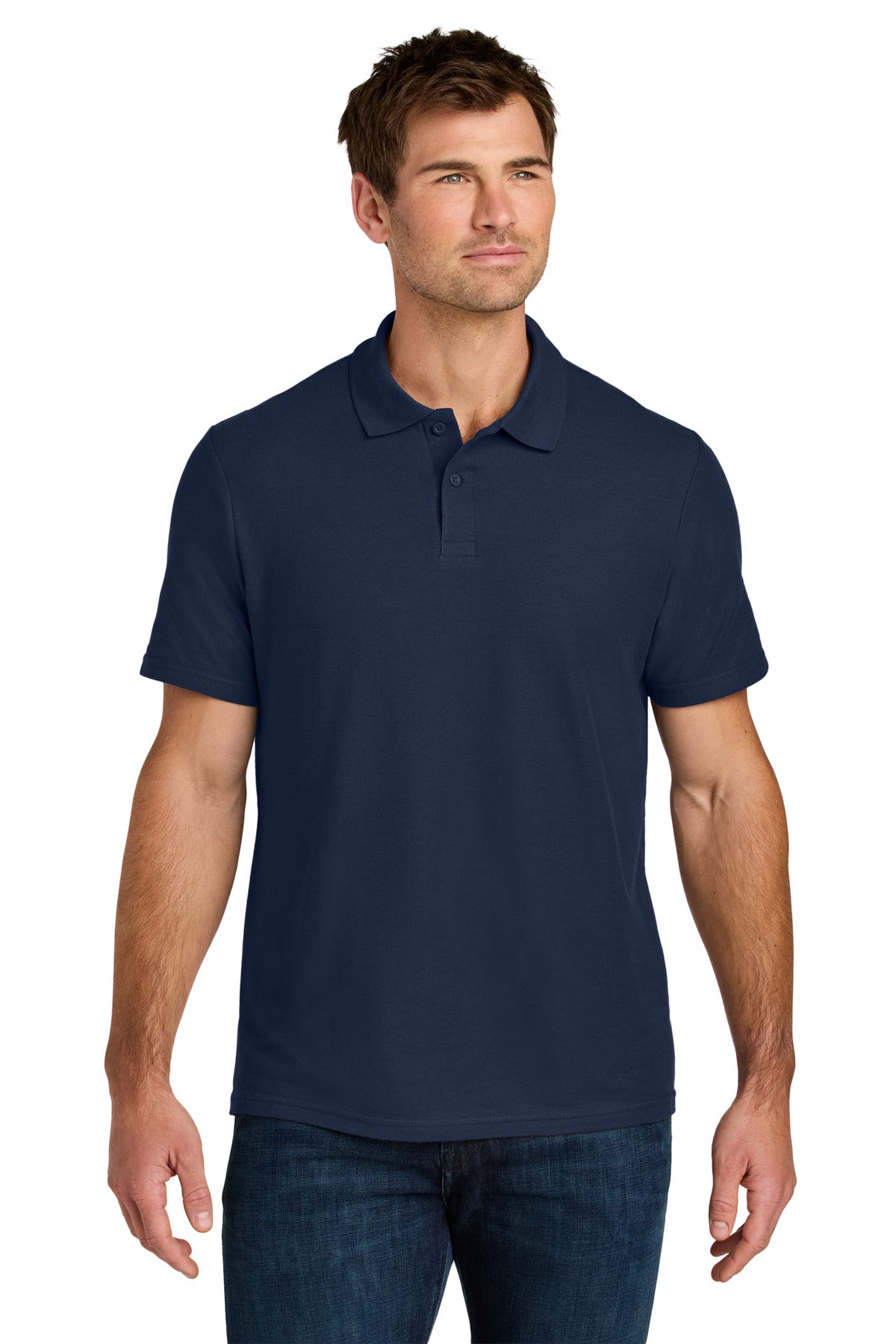 Gildan Softstyle Pique Polo 64800 - Navy - front