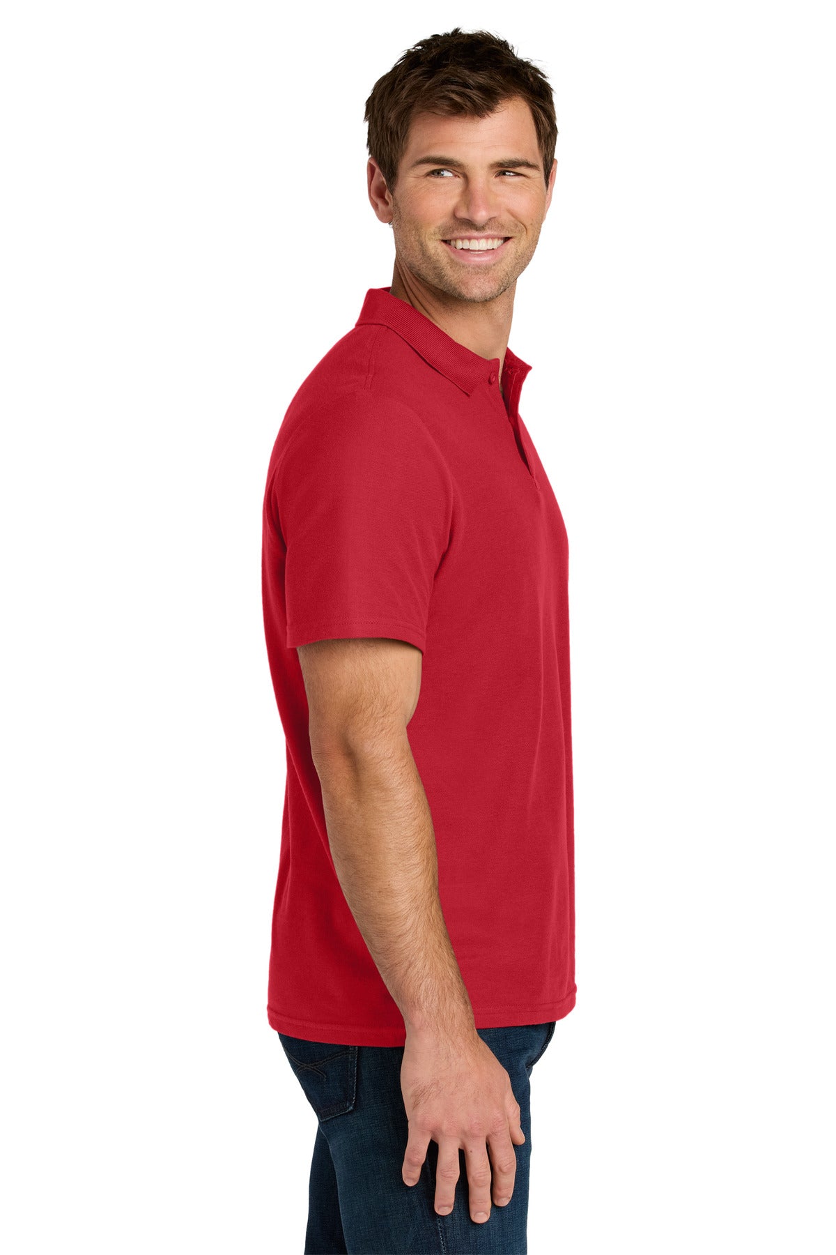 Gildan Softstyle Pique Polo 64800 - Red - side