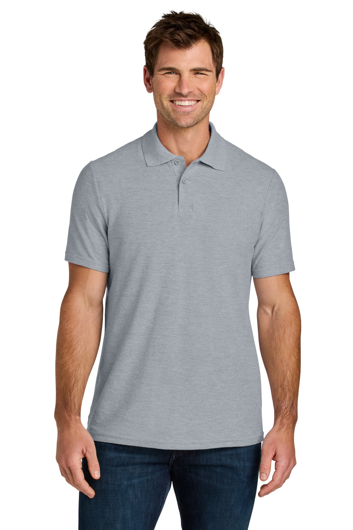 Gildan Softstyle Pique Polo 64800 - Ring Spun Sport Grey - front