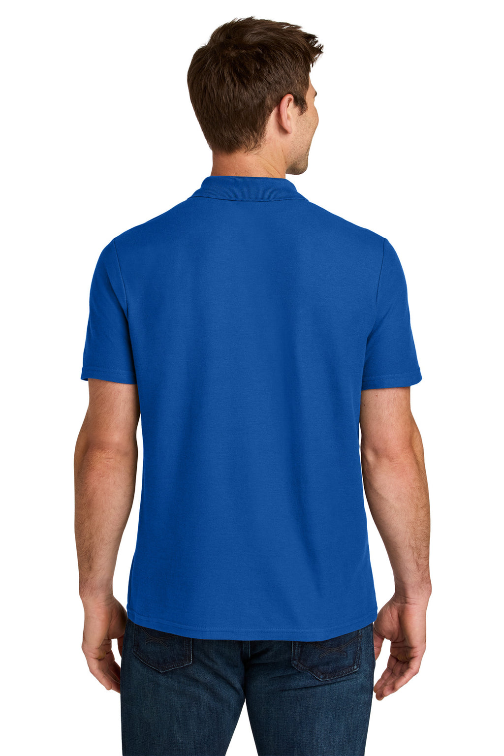 Gildan Softstyle Pique Polo 64800 - Royal - back