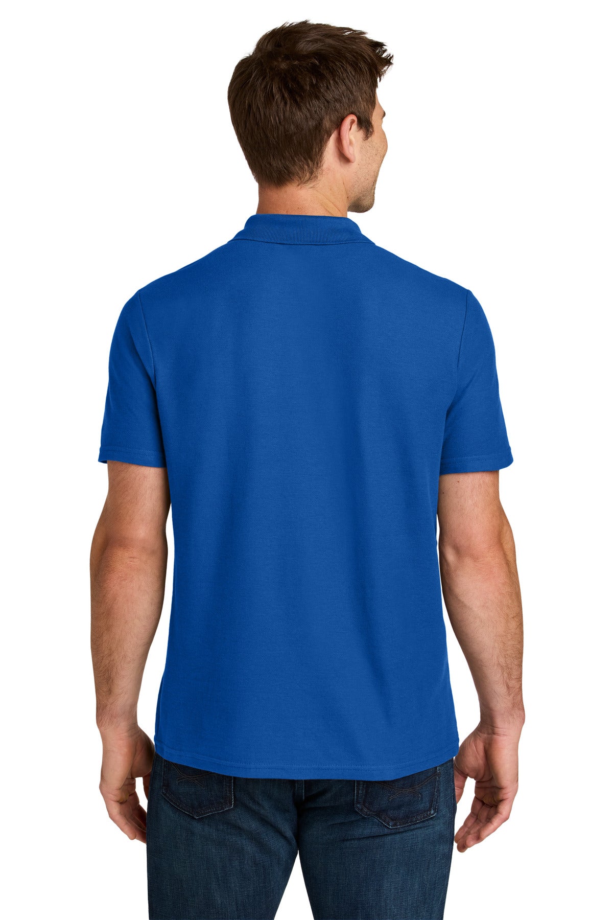 Gildan Softstyle Pique Polo 64800 - Royal - back