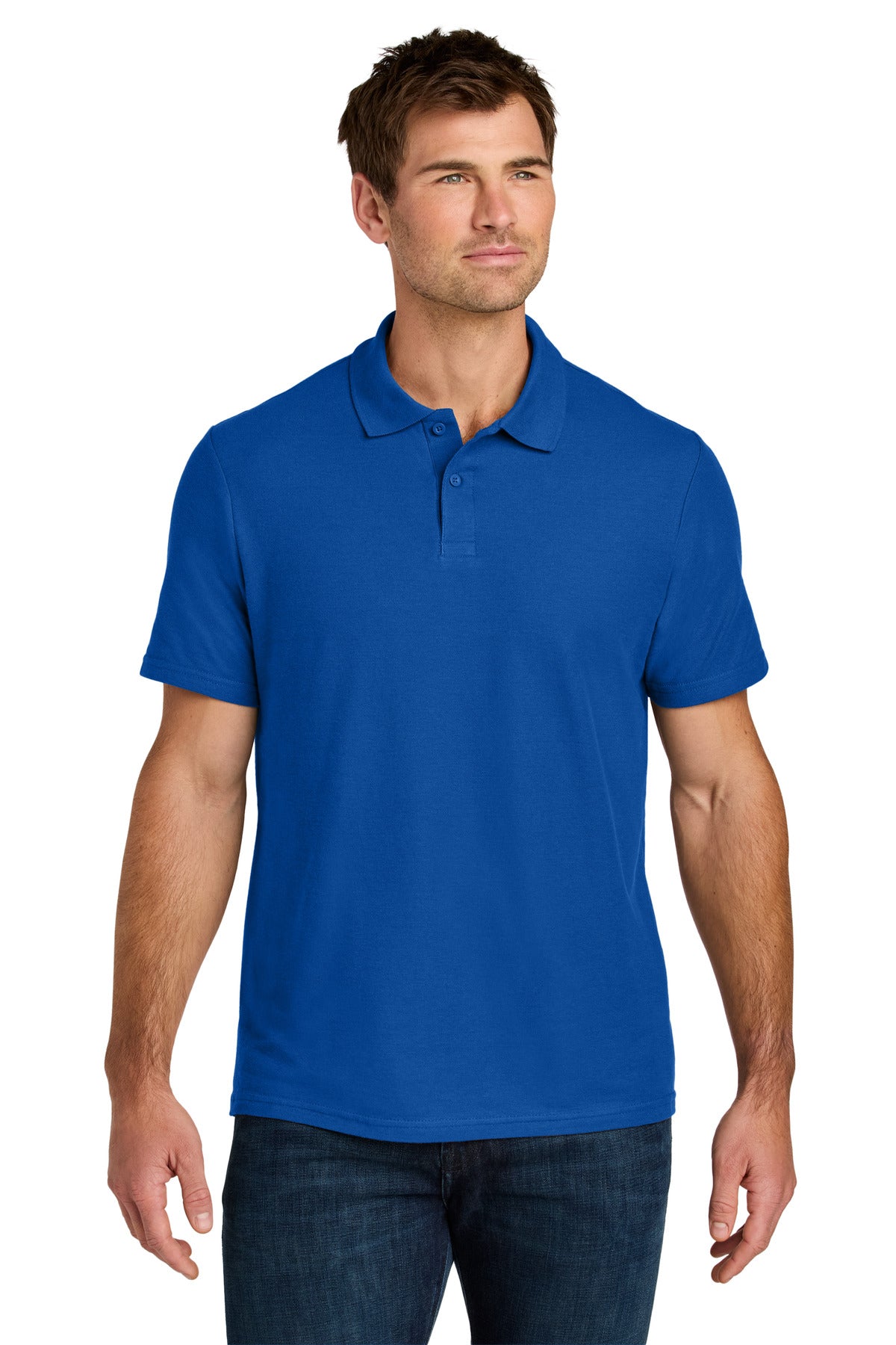 Gildan Softstyle Pique Polo 64800 - Royal - front