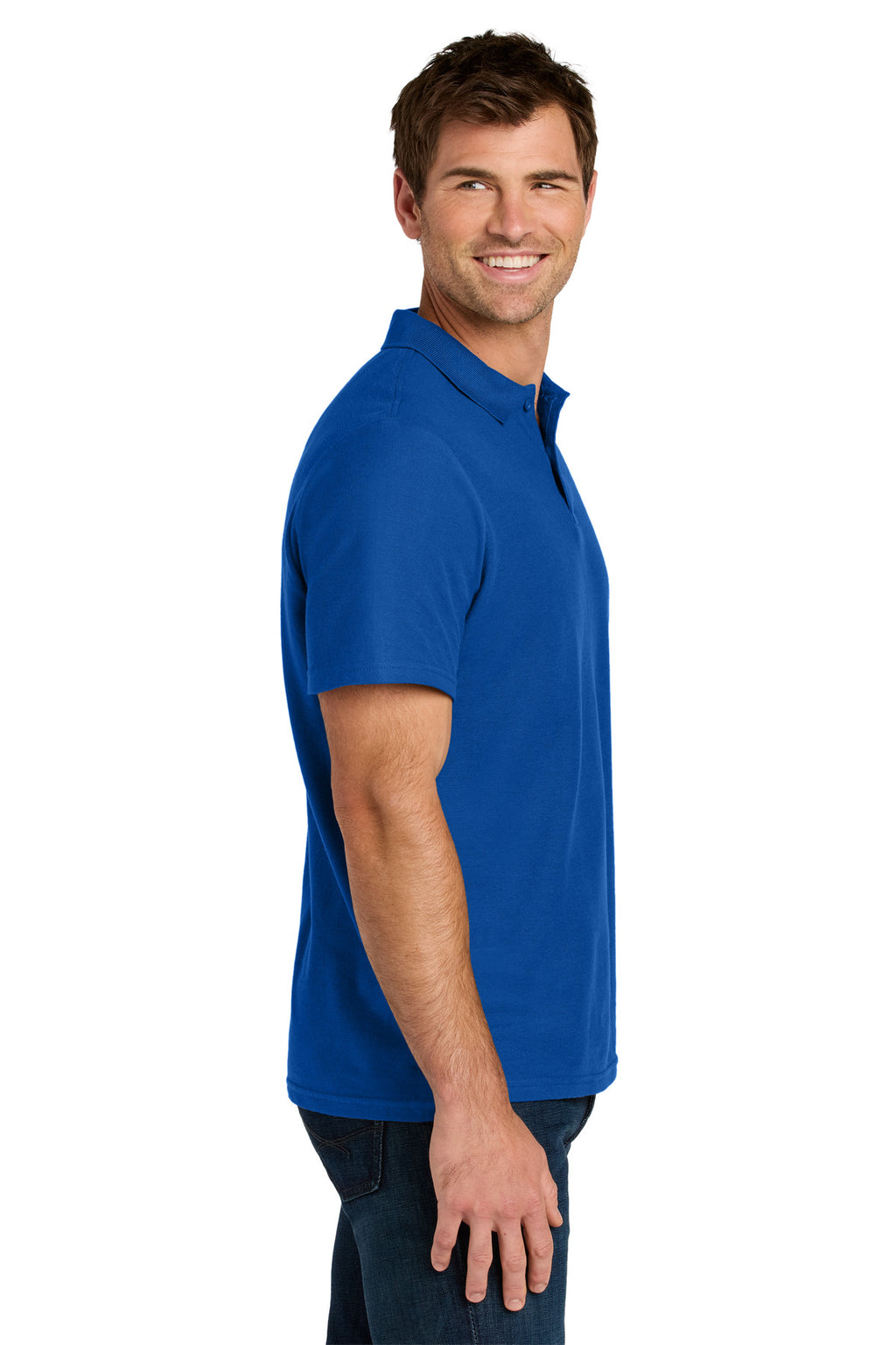 Gildan Softstyle Pique Polo 64800 - Royal - side