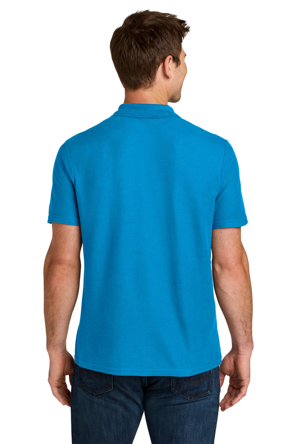 Gildan Softstyle Pique Polo 64800 - Sapphire - back