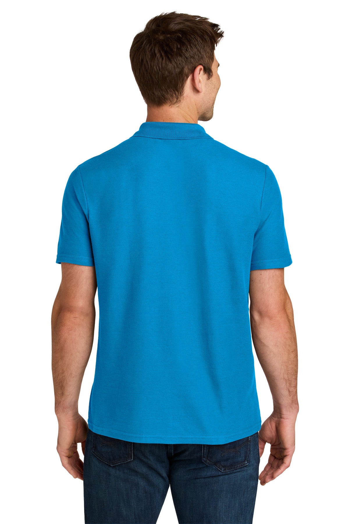 Gildan Softstyle Pique Polo 64800 - Sapphire - back