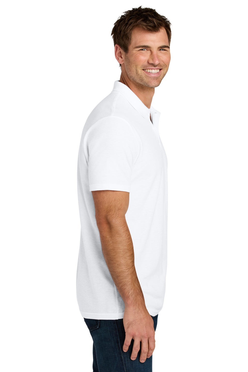 Gildan Softstyle Pique Polo 64800 - White - side