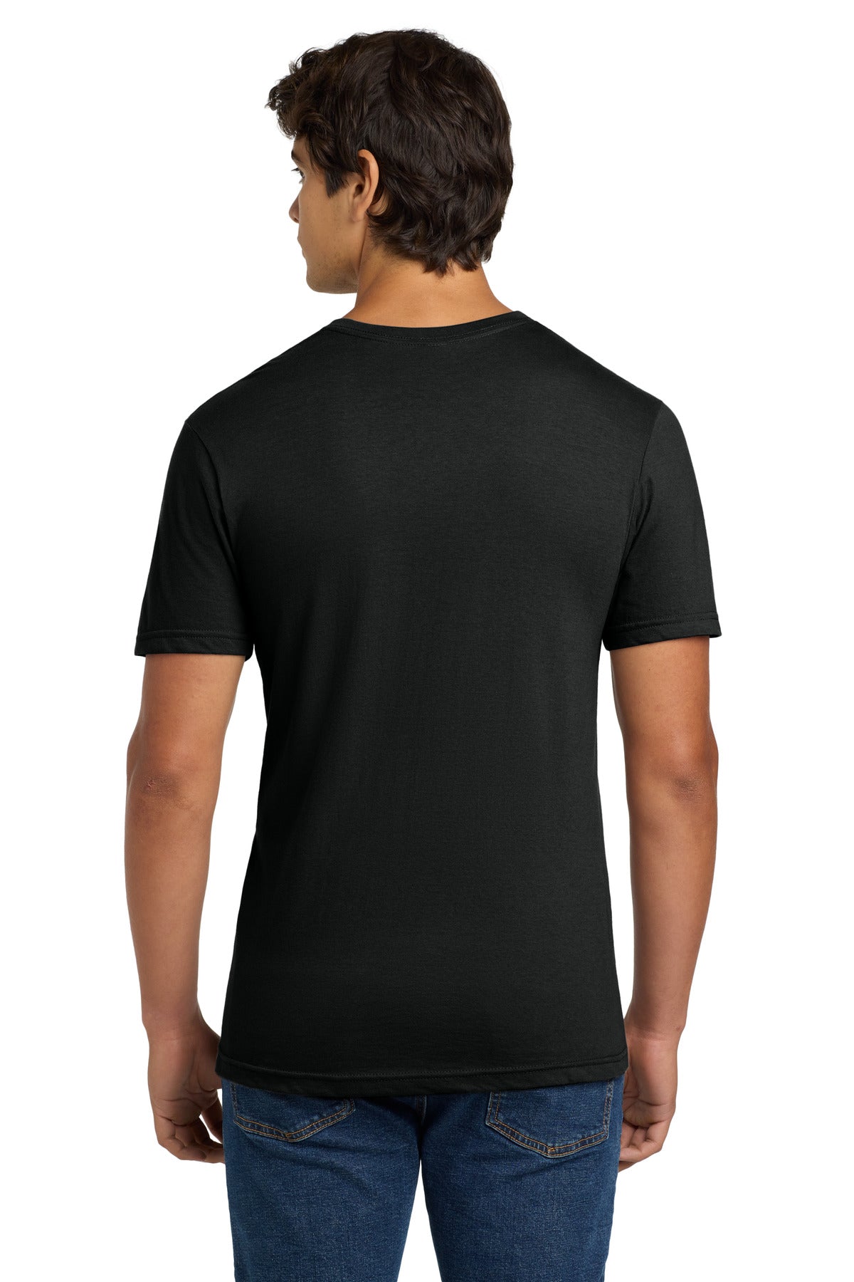 Gildan Softstyle V-Neck T-Shirt. 64V00 - Black - back