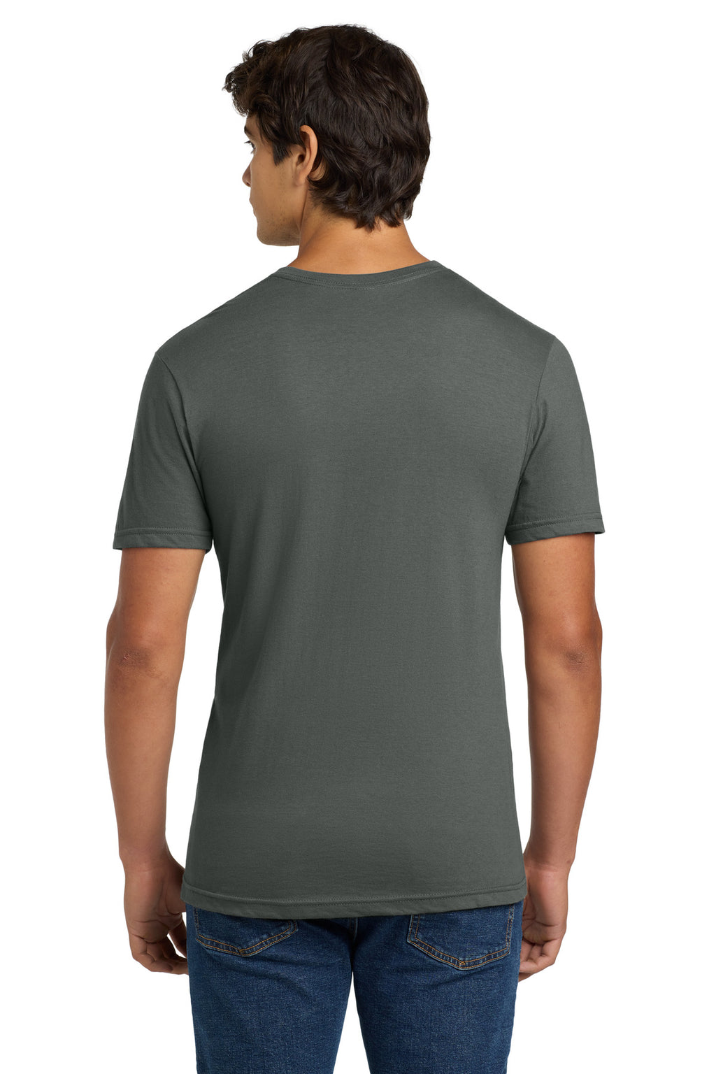 Gildan Softstyle V-Neck T-Shirt. 64V00 - Charcoal - back