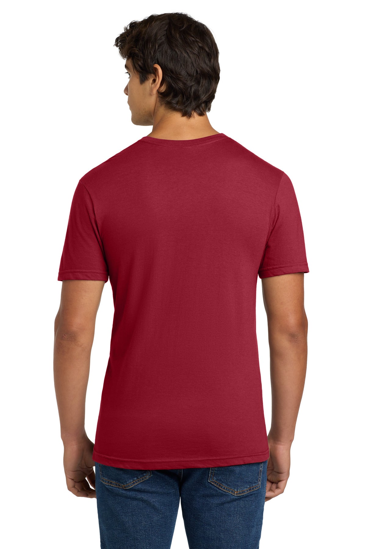 Gildan Softstyle V-Neck T-Shirt. 64V00 - Cherry Red - back