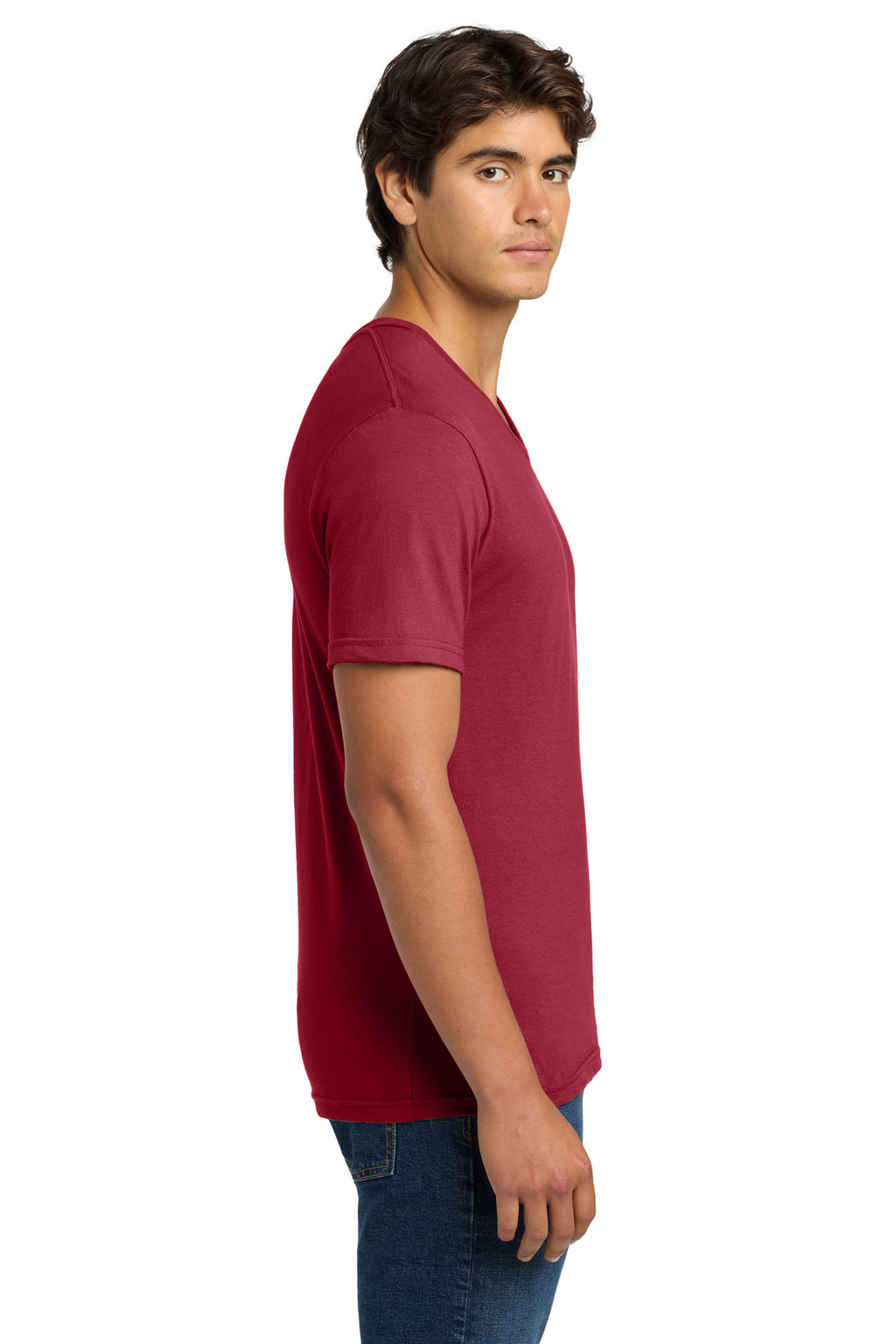 Gildan Softstyle V-Neck T-Shirt. 64V00 - Cherry Red - side