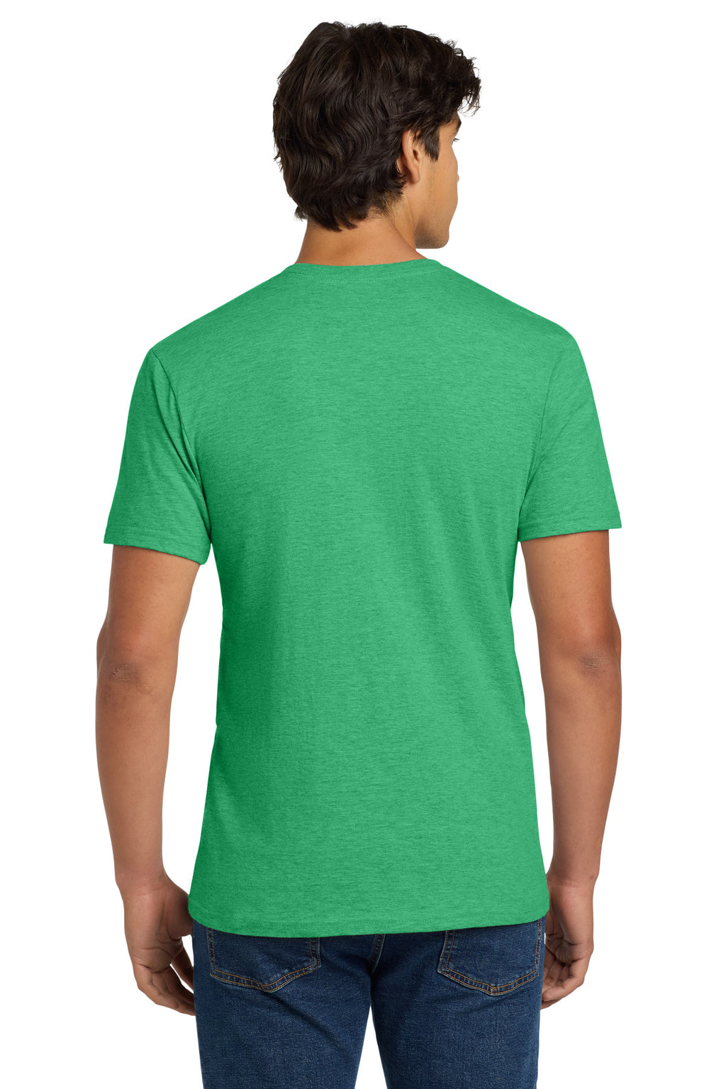 Gildan Softstyle V-Neck T-Shirt. 64V00 - Heather Irish Green - back