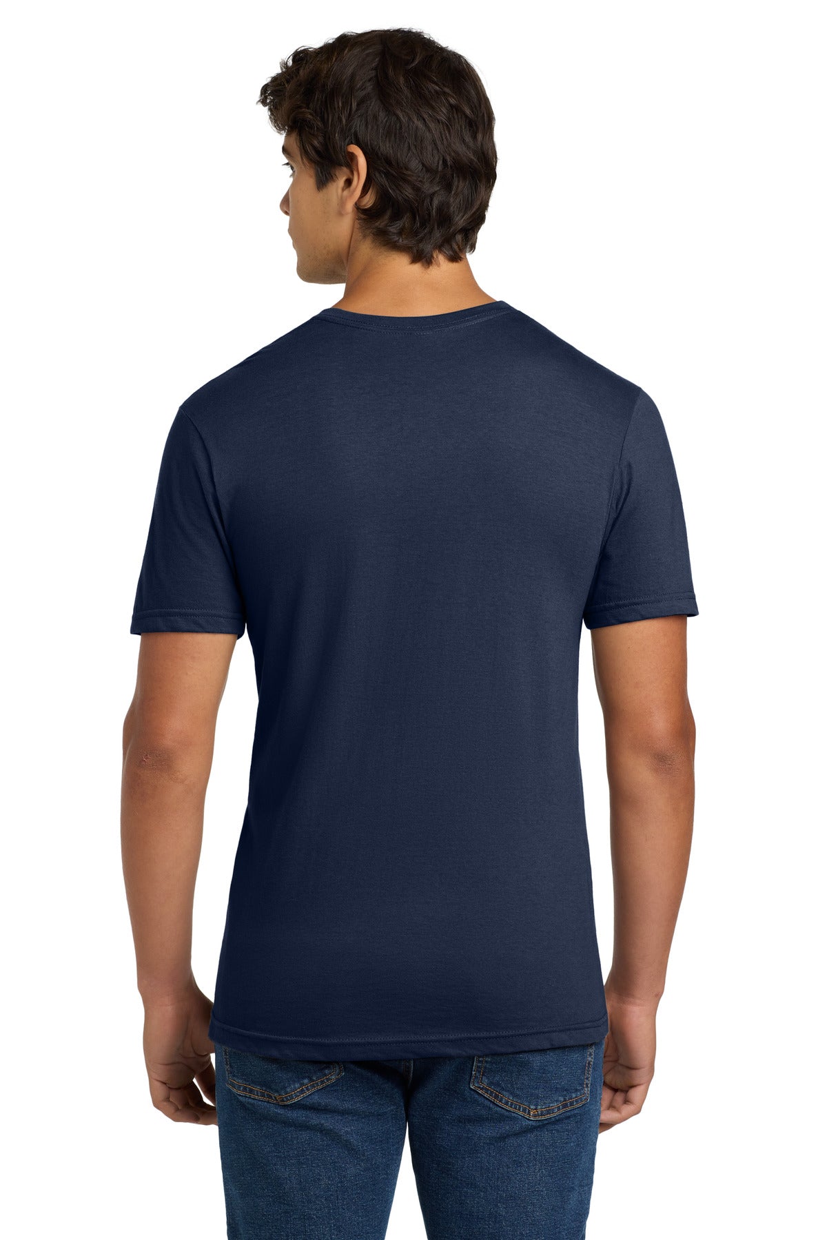 Gildan Softstyle V-Neck T-Shirt. 64V00 - Navy - back
