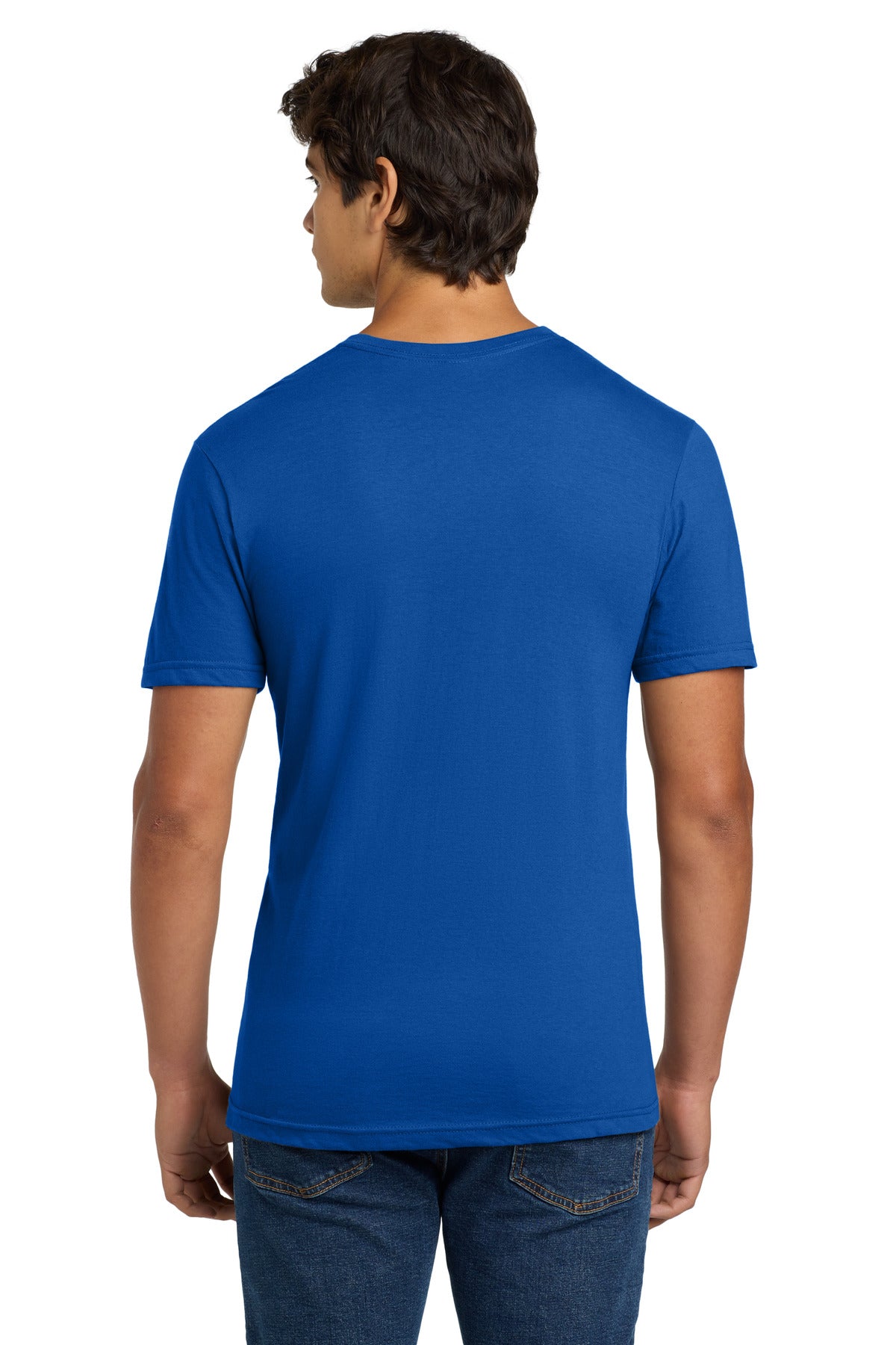 Gildan Softstyle V-Neck T-Shirt. 64V00 - Royal - back