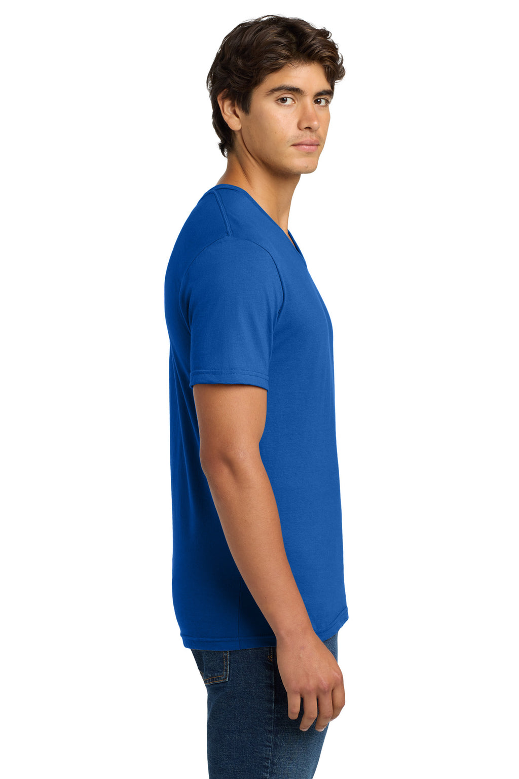 Gildan Softstyle V-Neck T-Shirt. 64V00 - Royal - side
