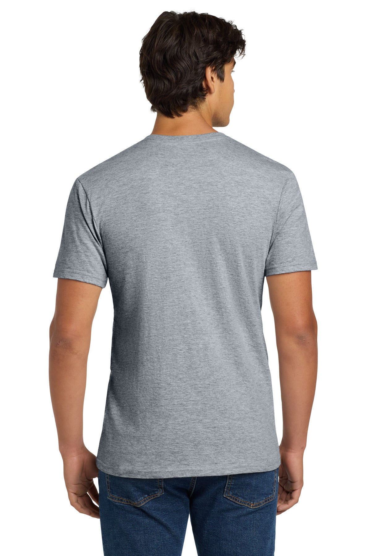 Gildan Softstyle V-Neck T-Shirt. 64V00 - Sport Grey - back