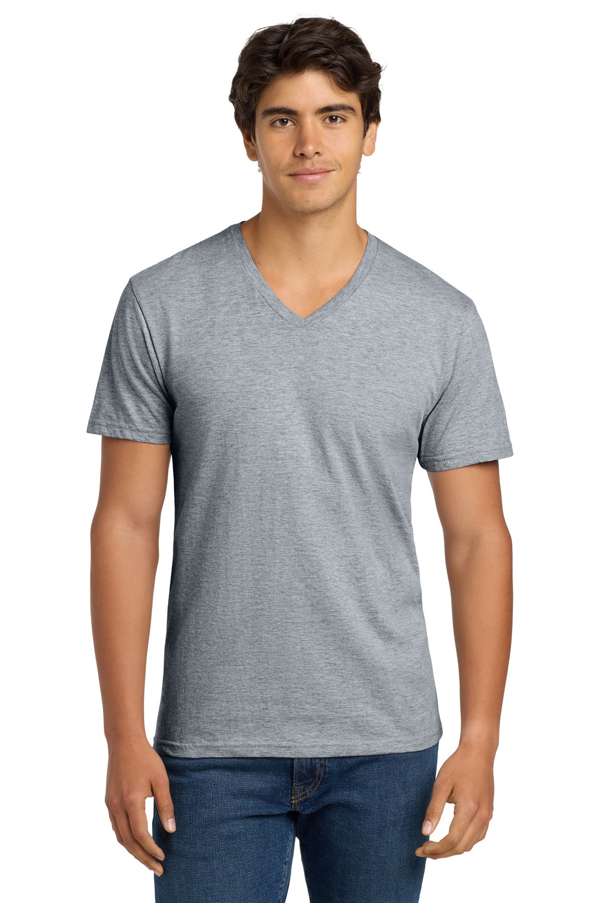 Gildan Softstyle V-Neck T-Shirt. 64V00 - Sport Grey - front