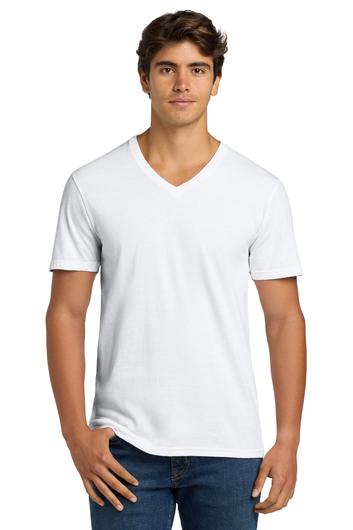 Gildan Softstyle V-Neck T-Shirt. 64V00 - White - front