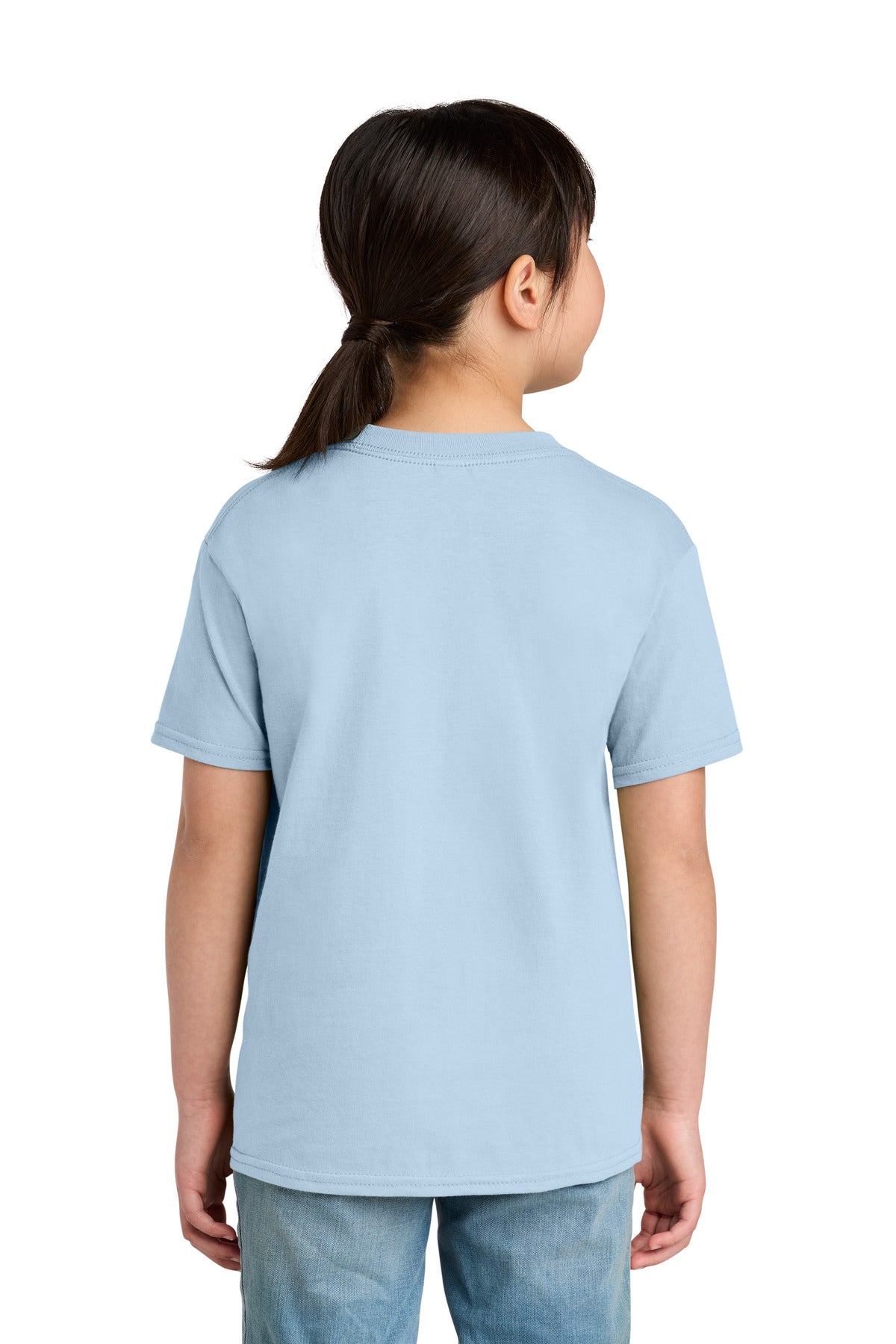 Gildan Youth Softstyle Midweight Tee 65000B - Light Blue - back