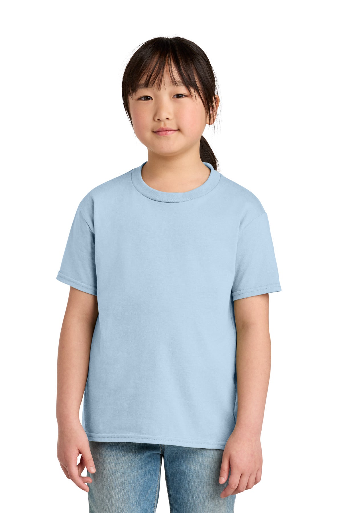 Gildan Youth Softstyle Midweight Tee 65000B - Light Blue - front