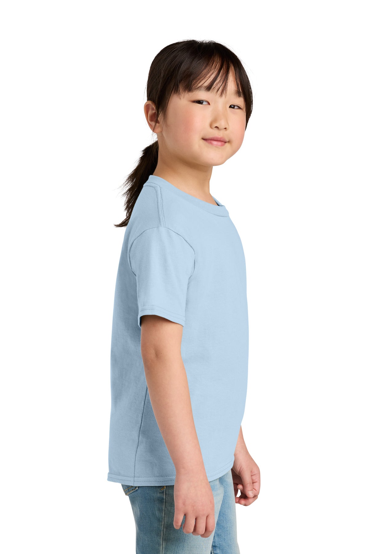 Gildan Youth Softstyle Midweight Tee 65000B - Light Blue - side