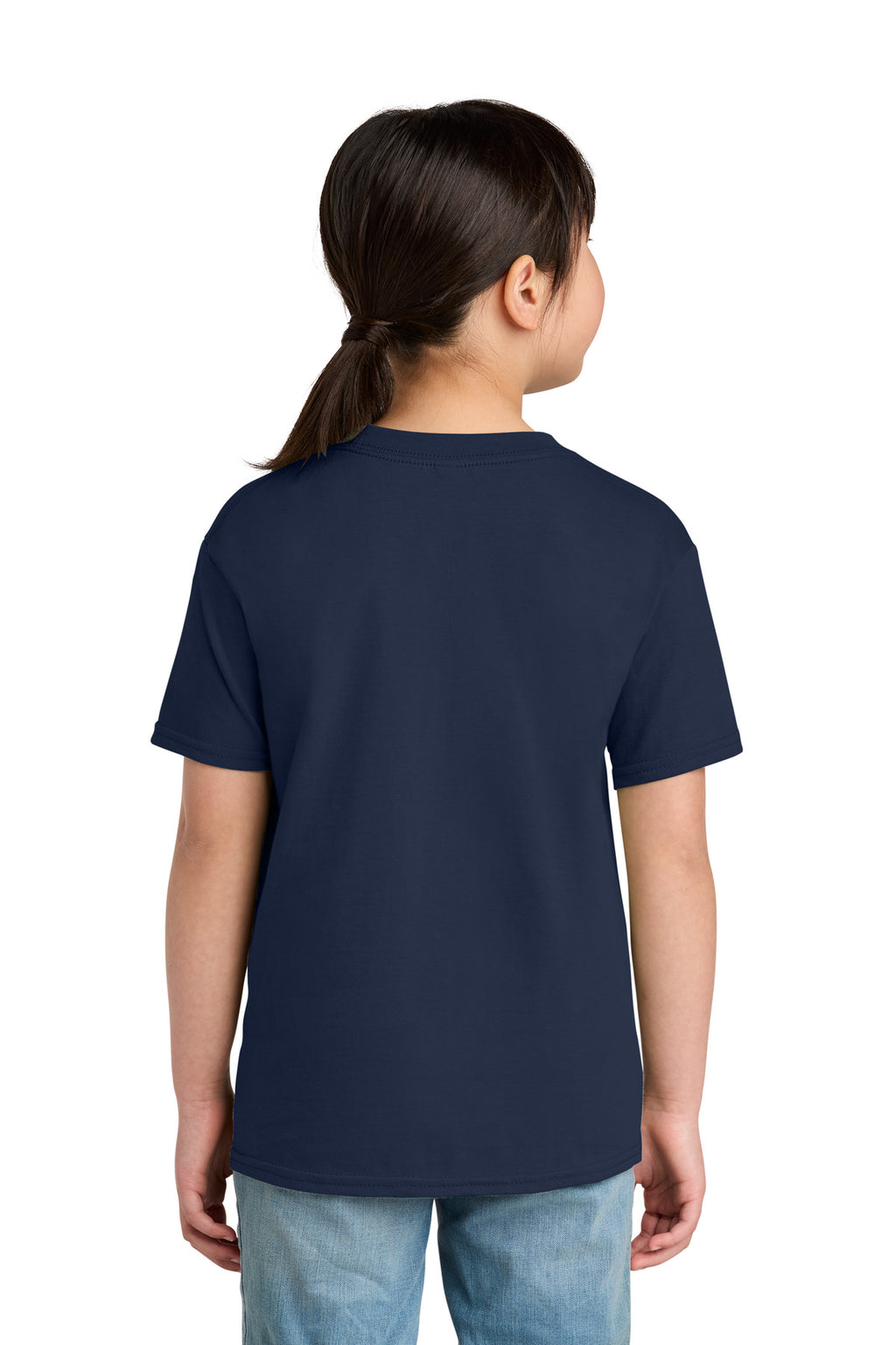Gildan Youth Softstyle Midweight Tee 65000B - Navy - back