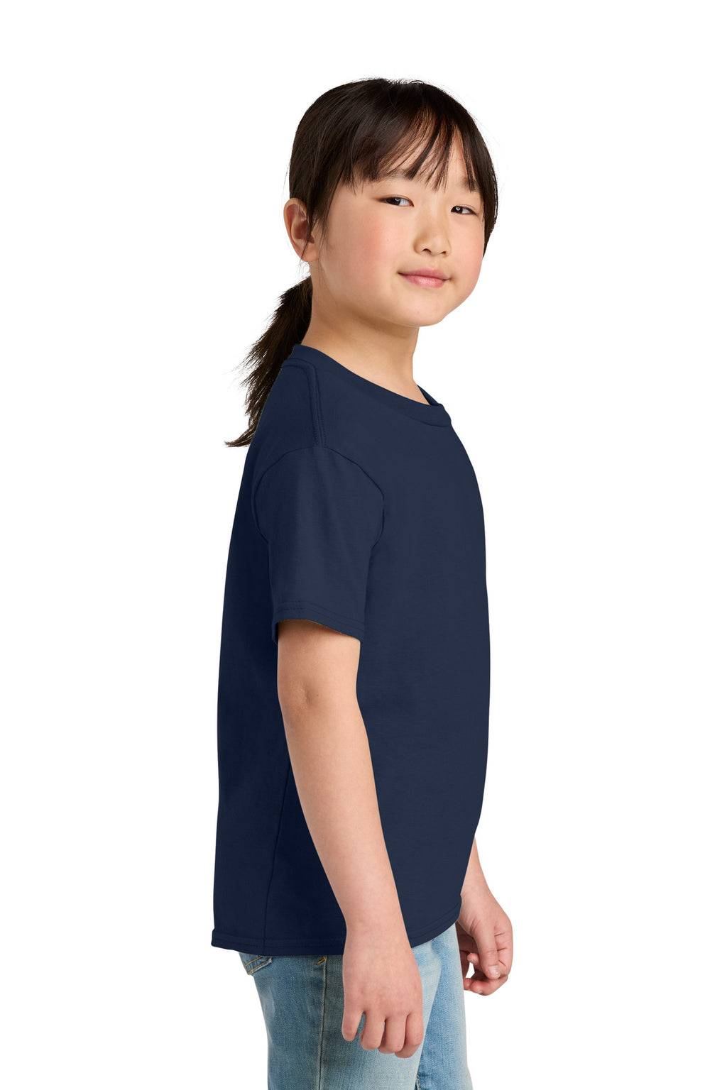 Gildan Youth Softstyle Midweight Tee 65000B - Navy - side