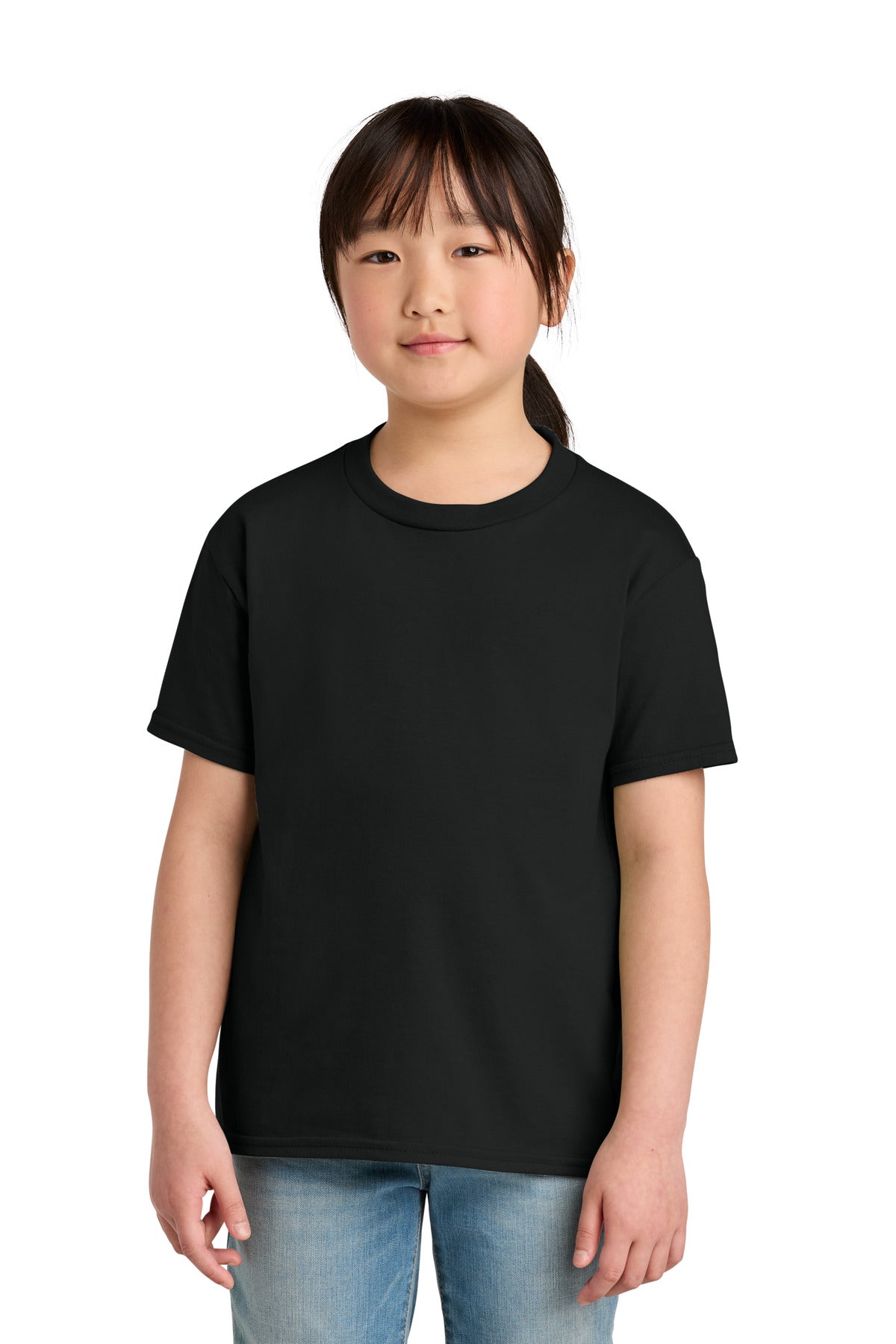 Gildan Youth Softstyle Midweight Tee 65000B - Pitch Black - front