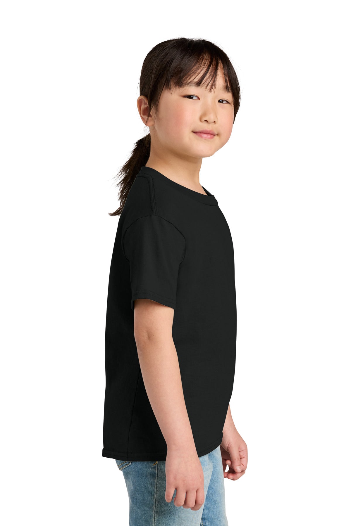 Gildan Youth Softstyle Midweight Tee 65000B - Pitch Black - side