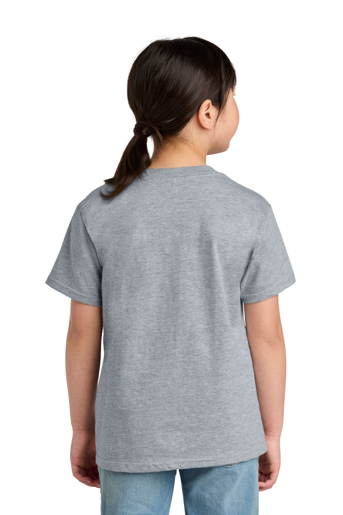 Gildan Youth Softstyle Midweight Tee 65000B - Ring Spun Sport Grey - back